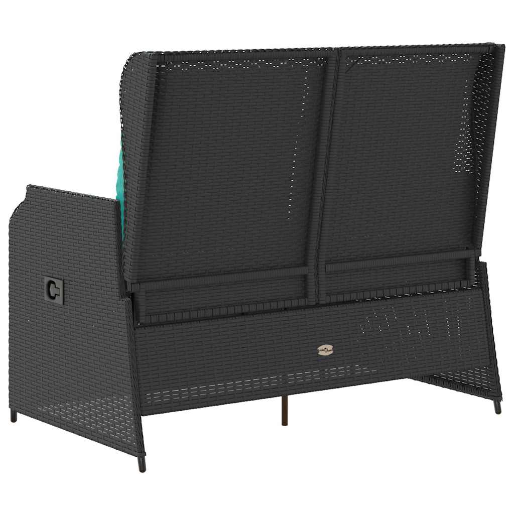 Banc de jardin Noir polyrotin