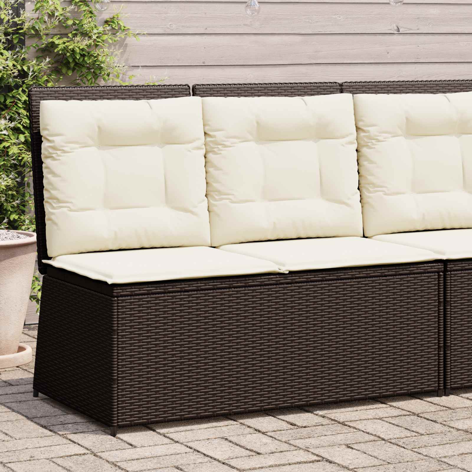 Banc de jardin Marron polyrotin - XIOS
