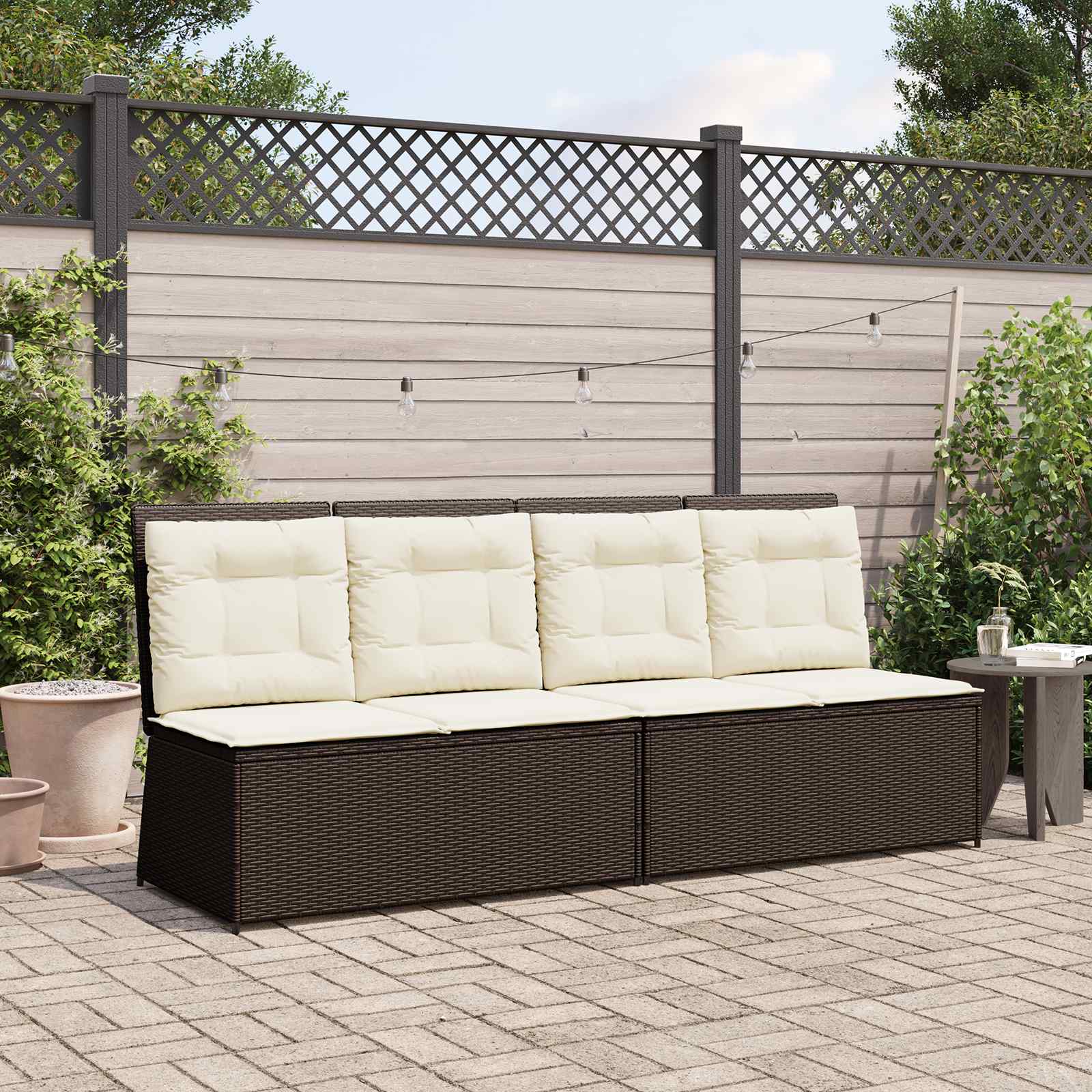 Banc de jardin Marron polyrotin - XIOS
