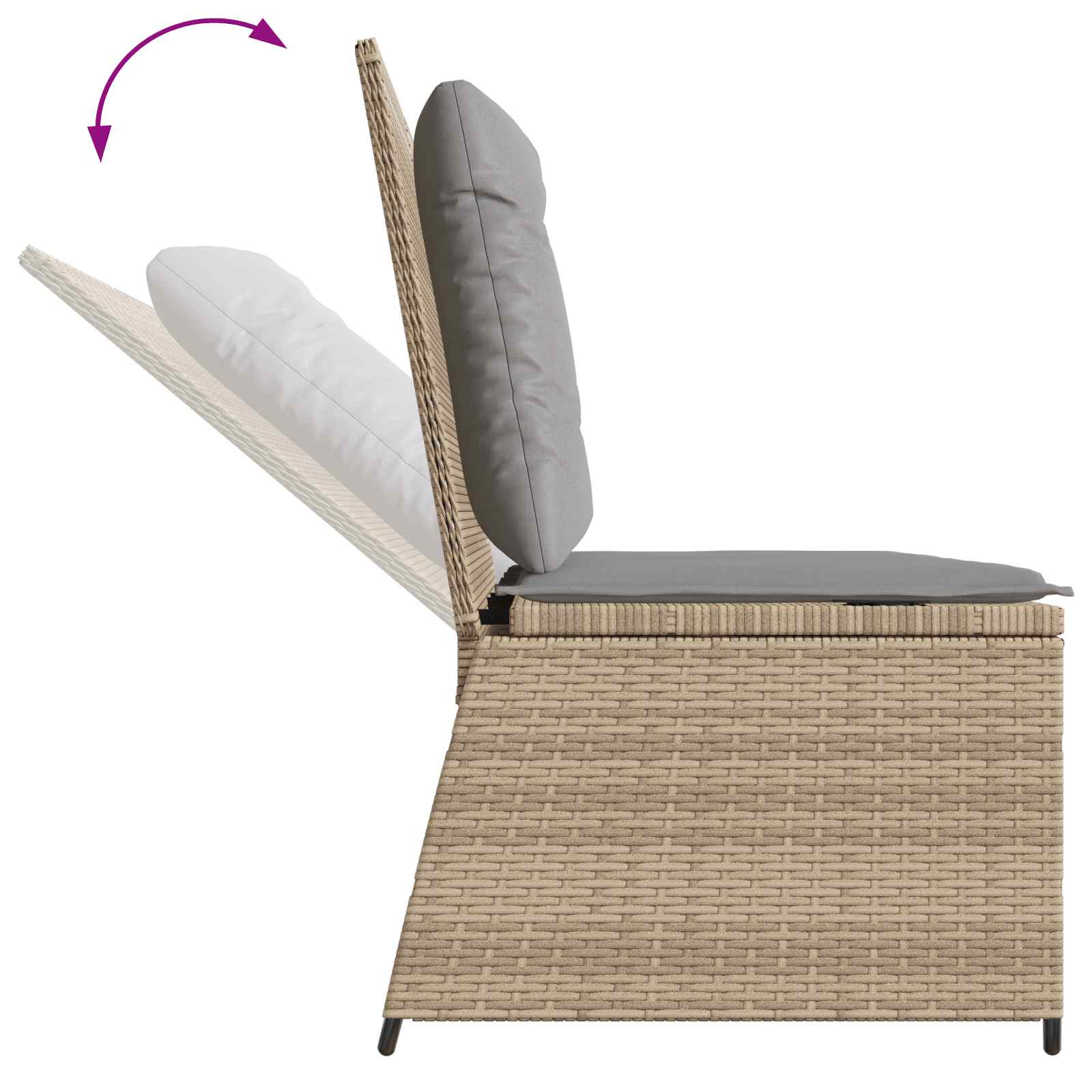 Banc de jardin Beige polyrotin - XIOS