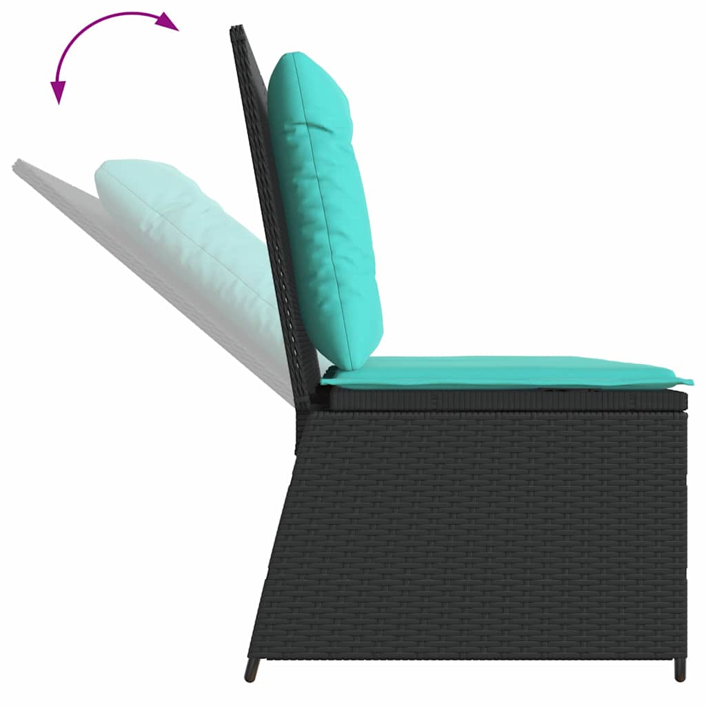 Banc de jardin Noir polyrotin - XIOS