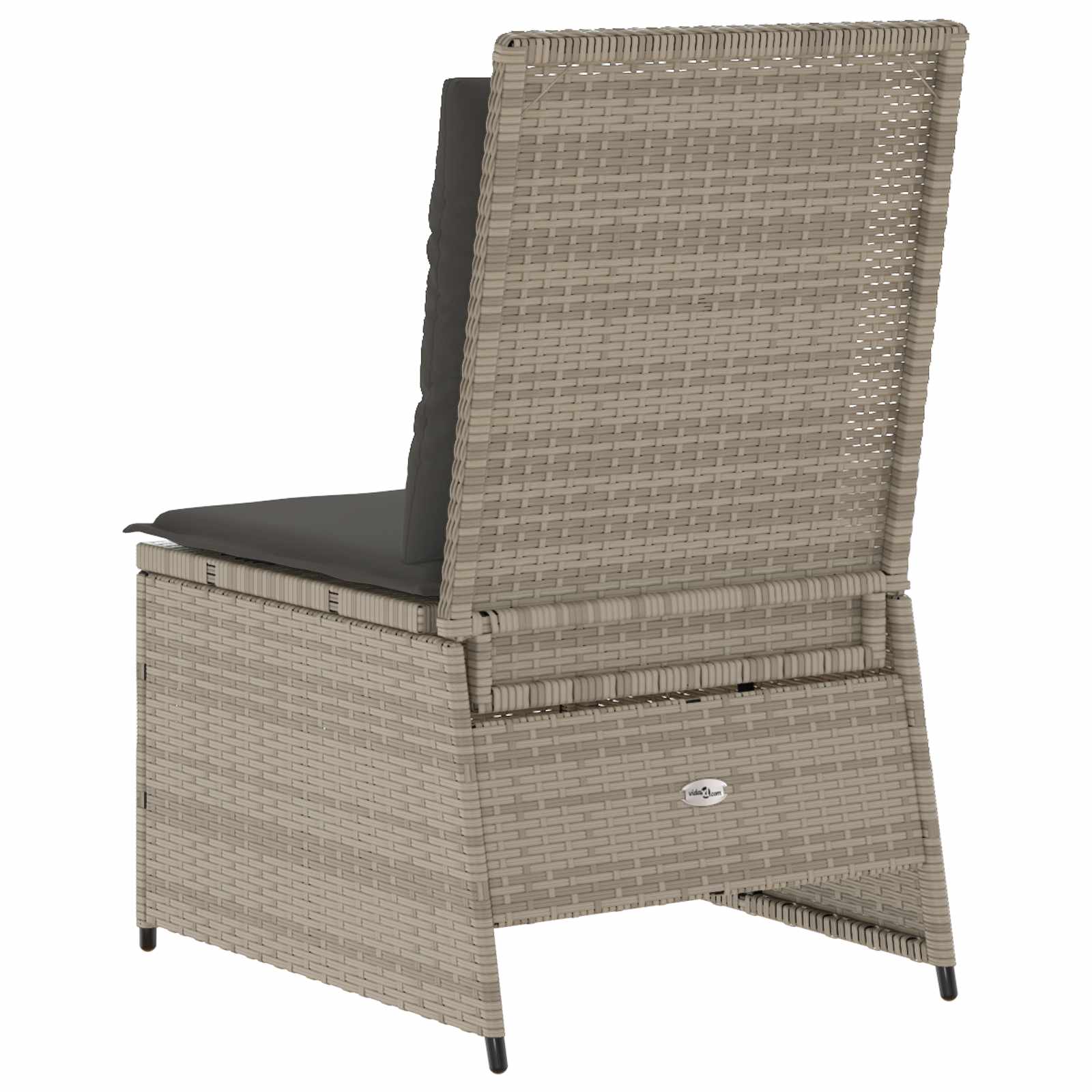 Canapé de jardin avec coussin Gris clair polyrotin - XIOS