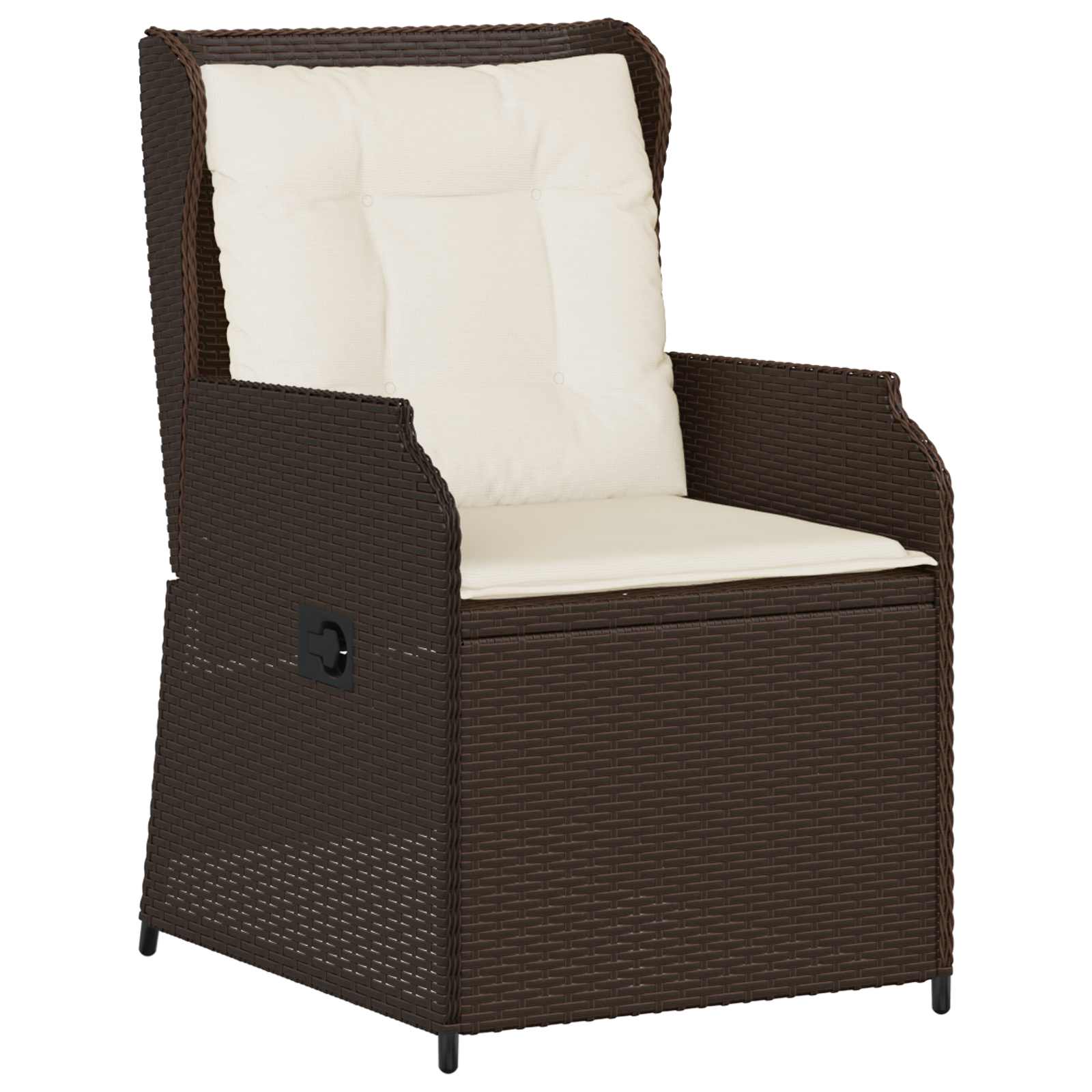 Banc de jardin 2 pcs Marron polyrotin