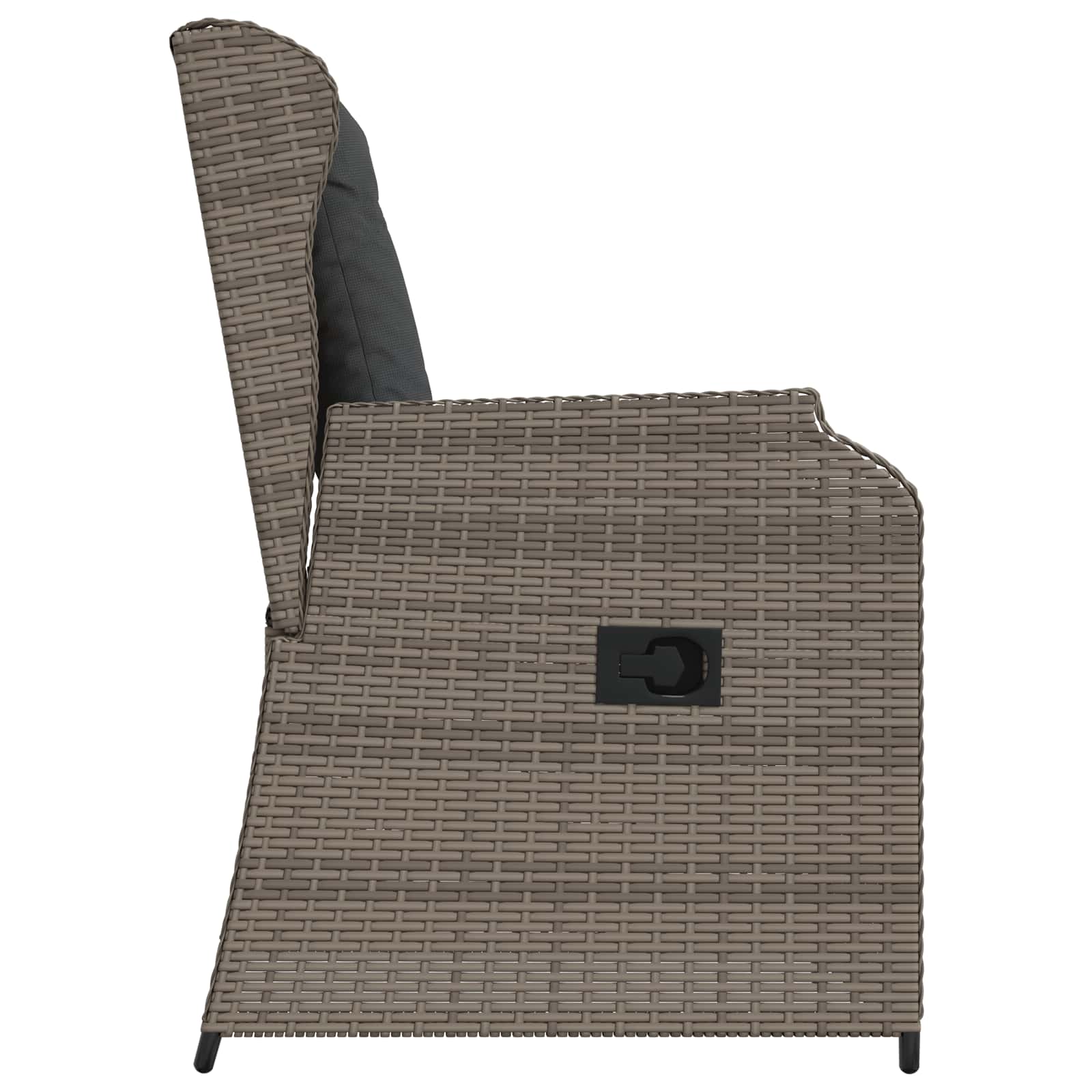 Banc de jardin 2 pcs Gris polyrotin