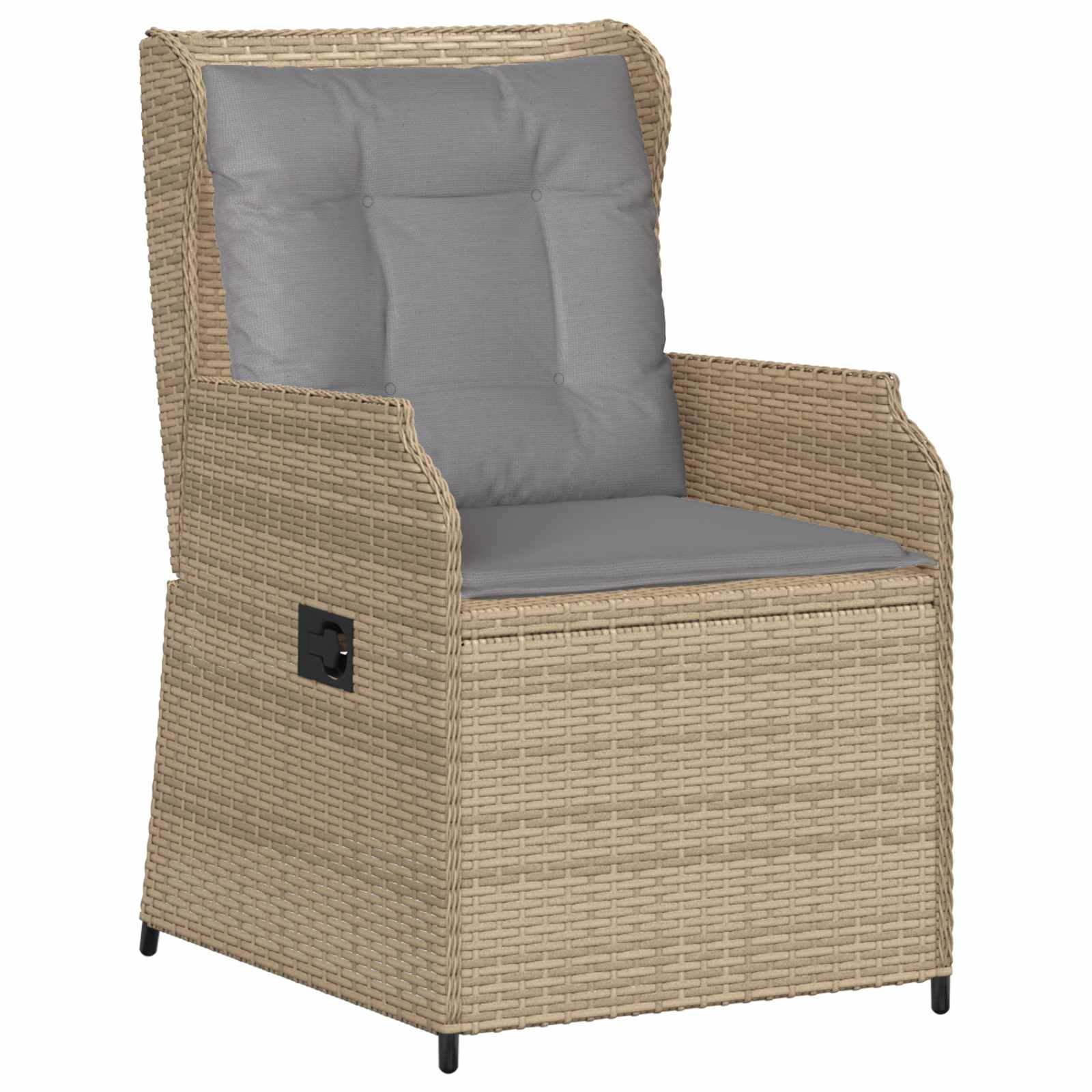 Banc de jardin 2 pc Beige polyrotin