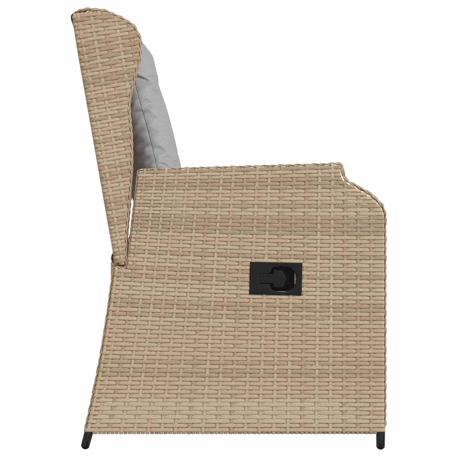 Banc de jardin 2 pcs Beige polyrotin