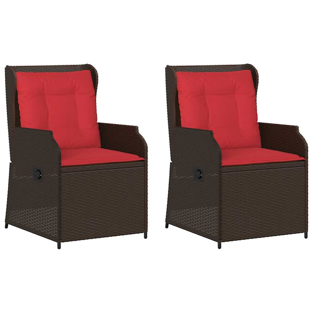 Banc de jardin 2 pcs Marron polyrotin - XIOS
