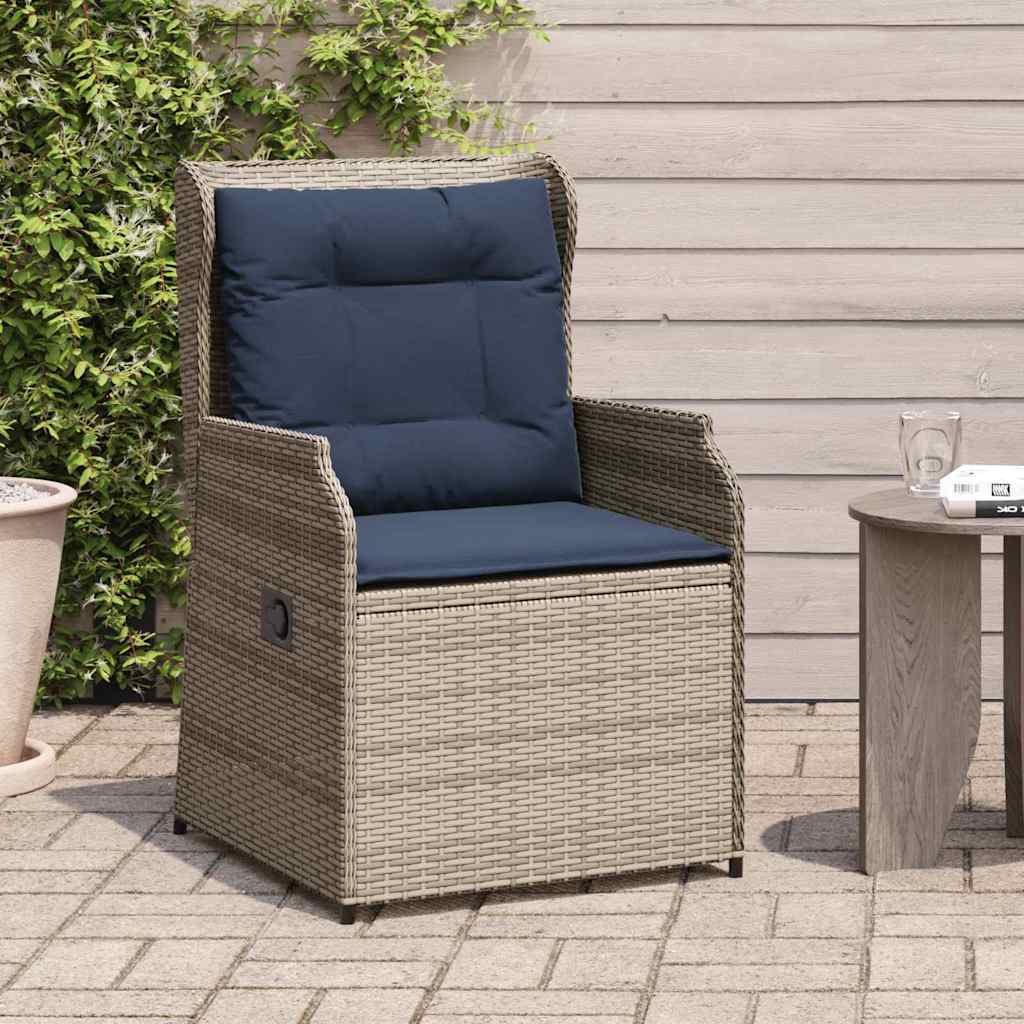 Banc de jardin 2 pcs Gris polyrotin - XIOS