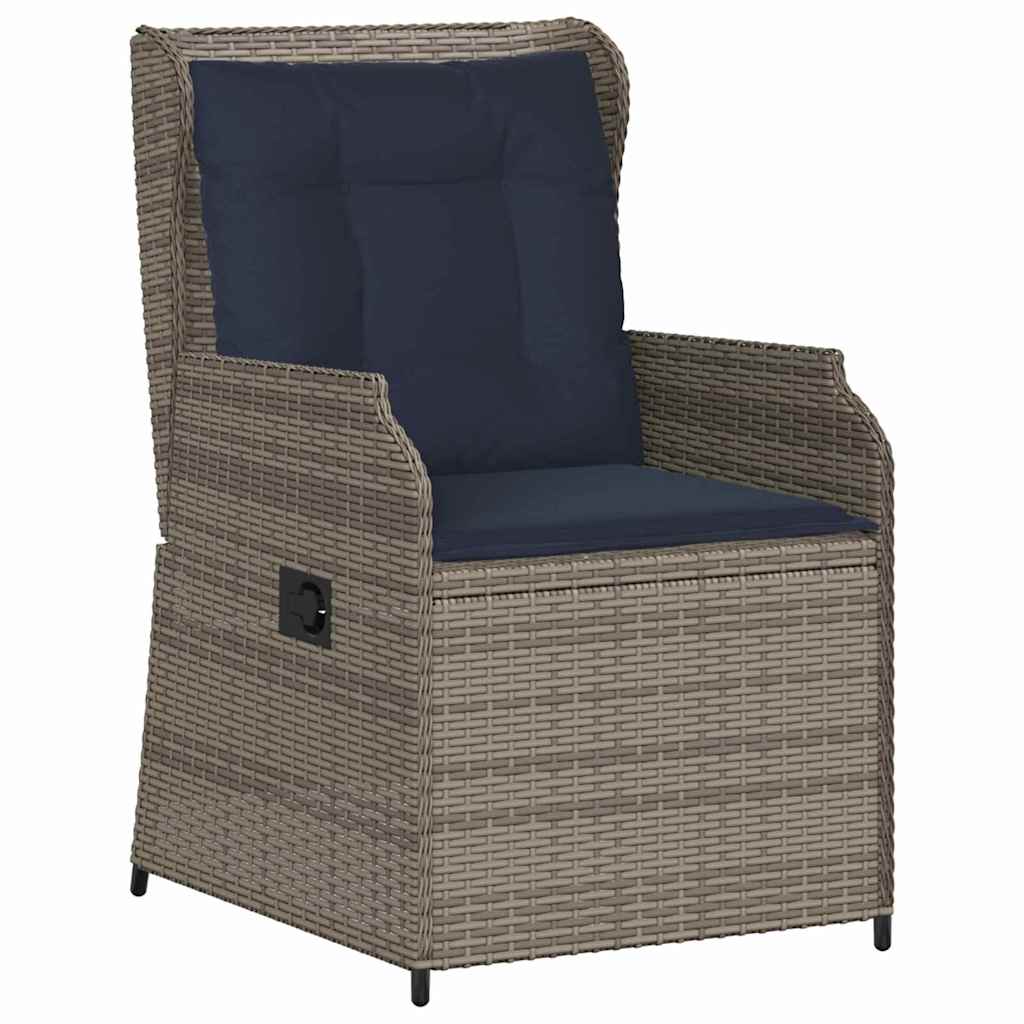 Banc de jardin 2 pcs Gris polyrotin - XIOS