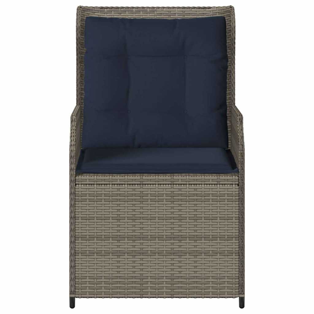 Banc de jardin 2 pcs Gris polyrotin - XIOS