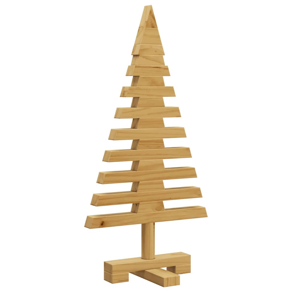 Arbre de Noël en bois Marron 60 cm Bois massif en pin - XIOS