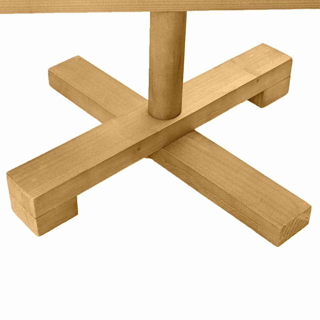 Arbre de Noël en bois Marron 180 cm Bois massif en pin - XIOS