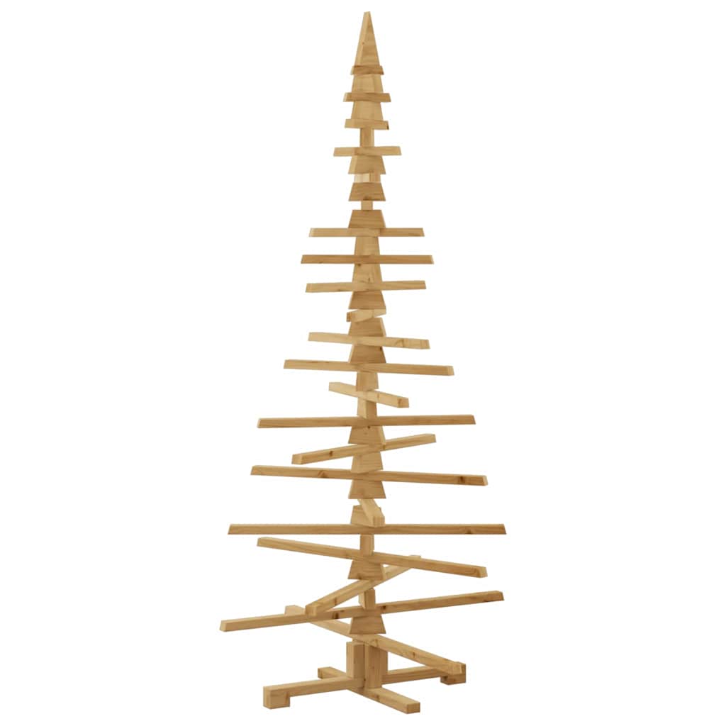 Arbre de Noël en bois Marron 180 cm Bois massif en pin - XIOS