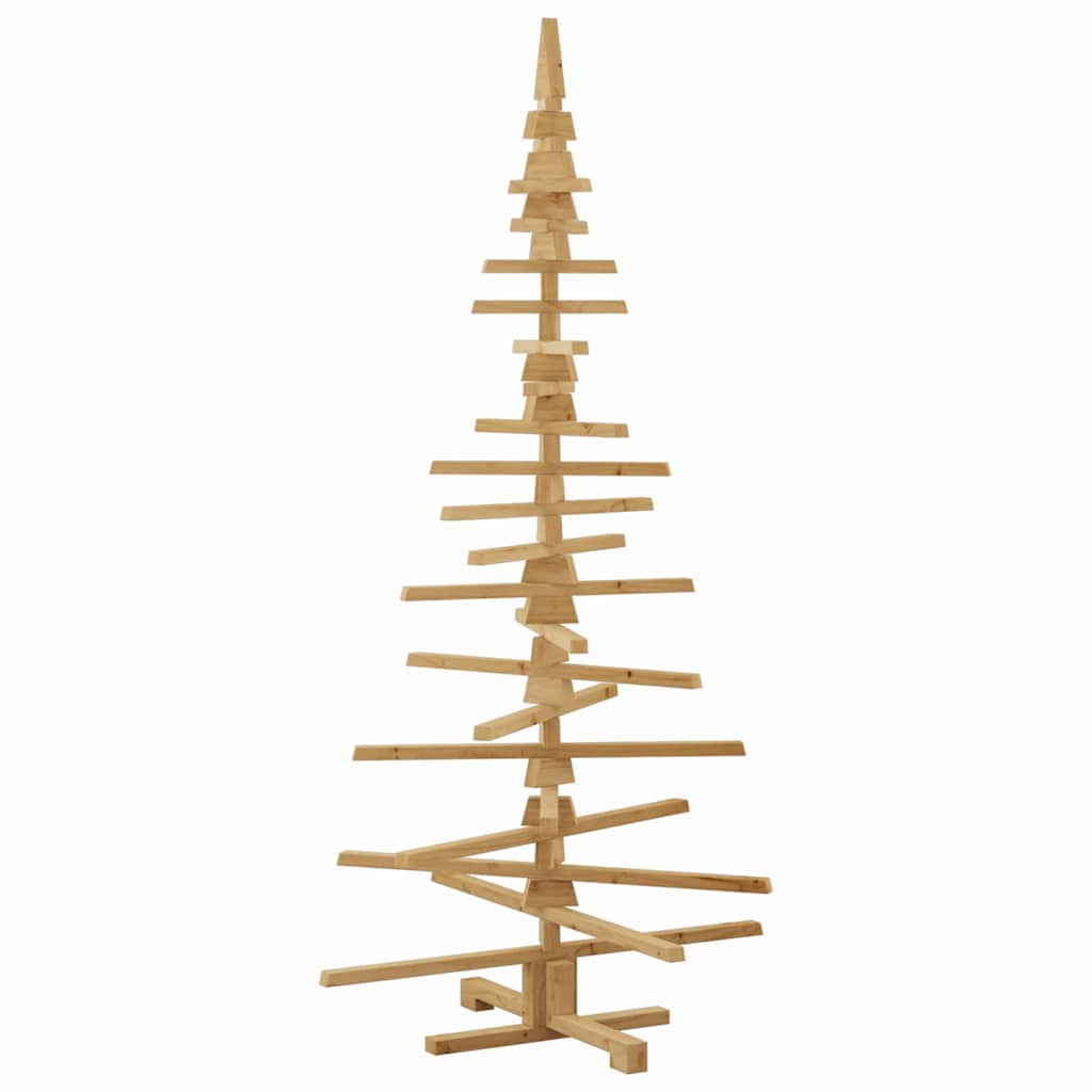 Arbre de Noël en bois Marron 180 cm Bois massif en pin - XIOS