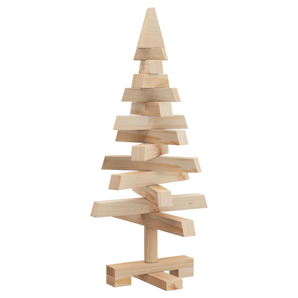 Arbres de Noël avec support Naturel 60 cm Bois massif en pin - XIOS