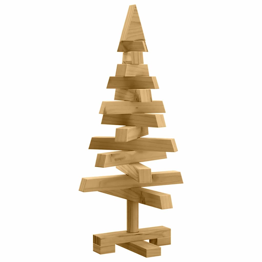 Arbres de Noël avec support Marron 60 cm Bois massif en pin - XIOS