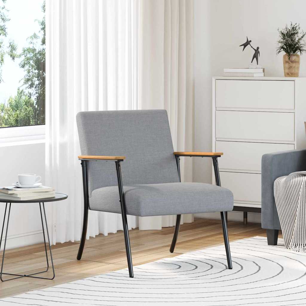 fauteuil Gris clair tissu - XIOS