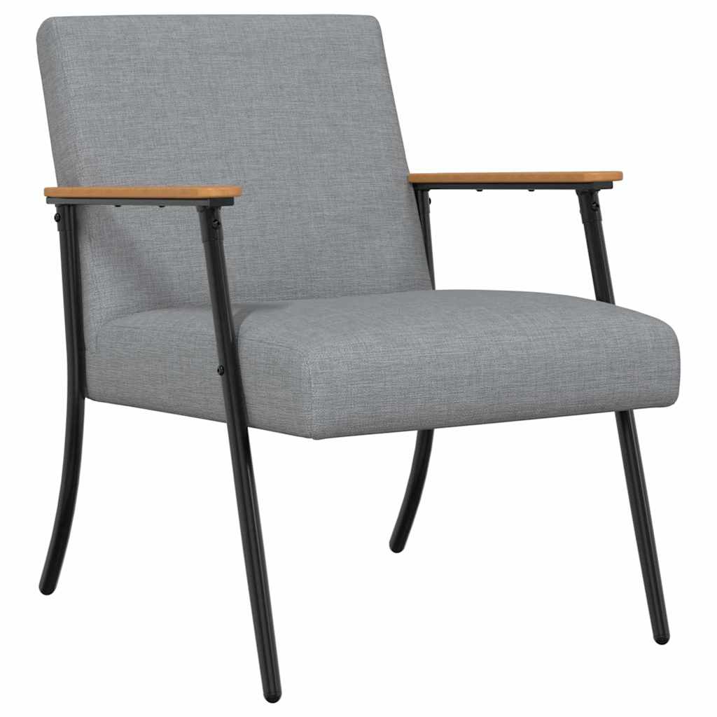 fauteuil Gris clair 59 x 75 x 78 cm tissu - XIOS