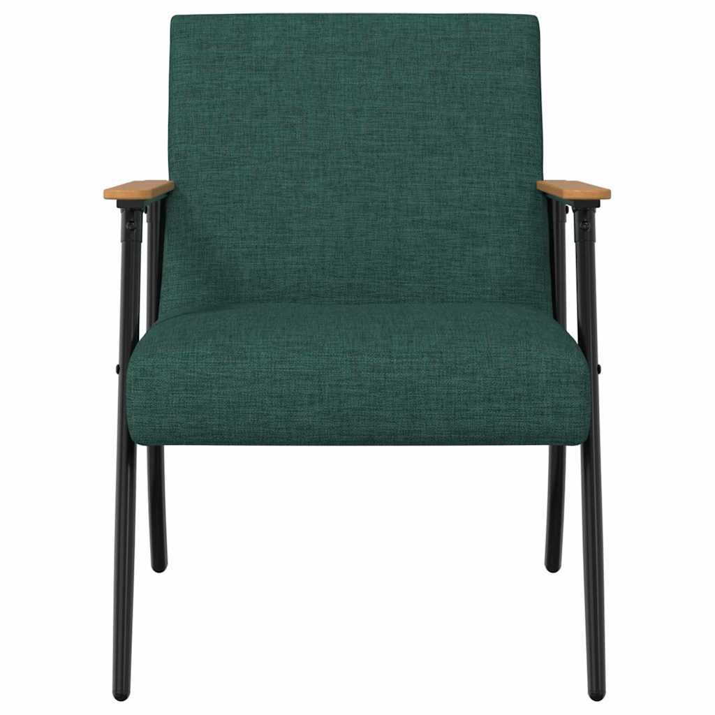 fauteuil Vert foncé 59 x 75 x 78 cm tissu - XIOS
