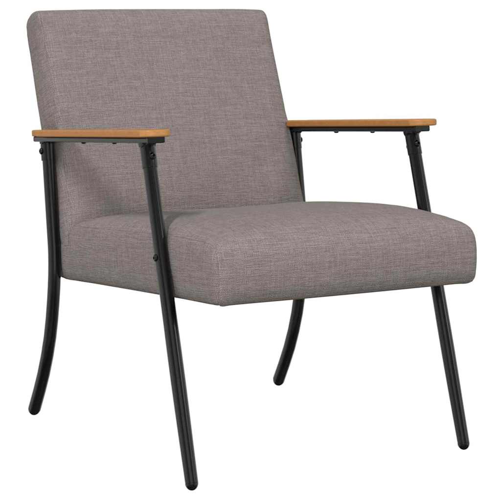 fauteuil Taupe 59 x 75 x 78 cm tissu - XIOS