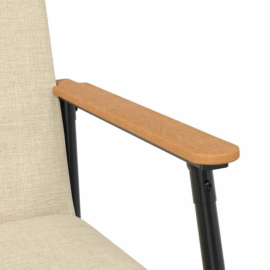 fauteuil Crème 59 x 75 x 78 cm tissu - XIOS