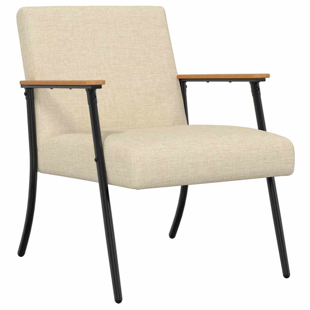 fauteuil Crème 59 x 75 x 78 cm tissu - XIOS