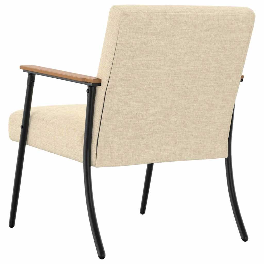 fauteuil Crème 59 x 75 x 78 cm tissu - XIOS