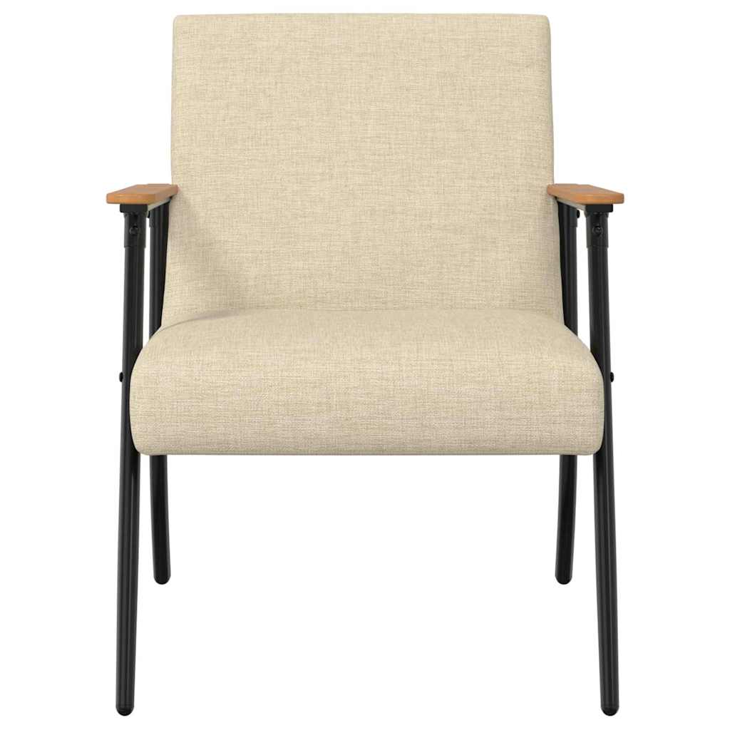 fauteuil Crème 59 x 75 x 78 cm tissu - XIOS