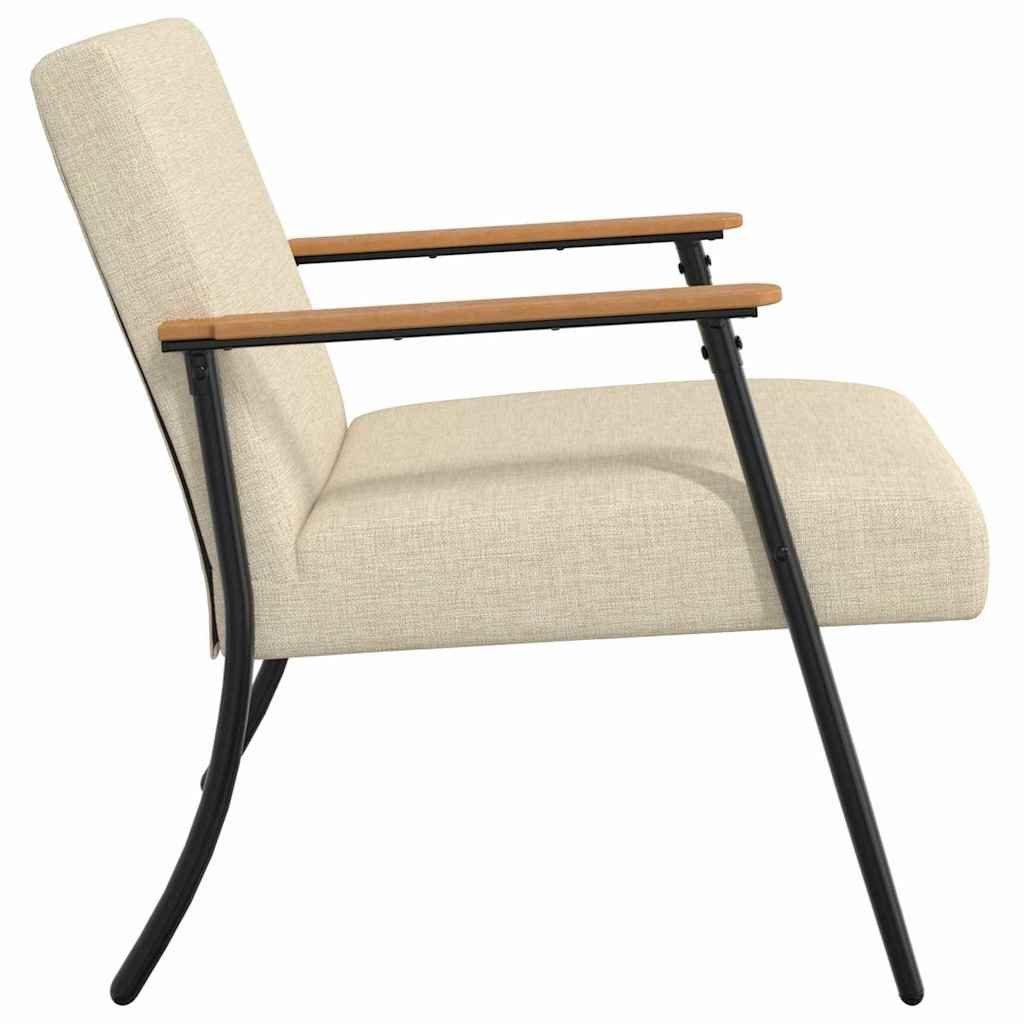 fauteuil Crème 59 x 75 x 78 cm tissu - XIOS