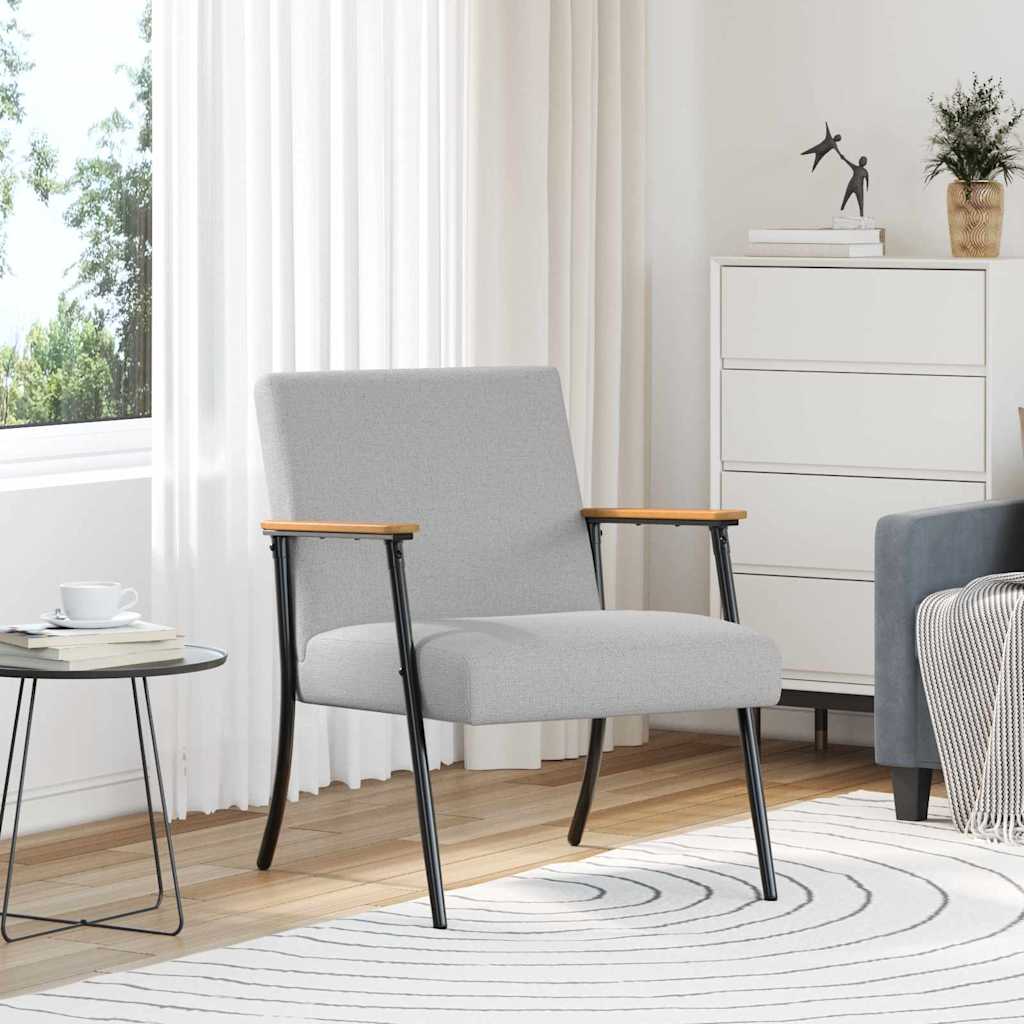 fauteuil Gris nuage 59 x 75 x 78 cm tissu - XIOS