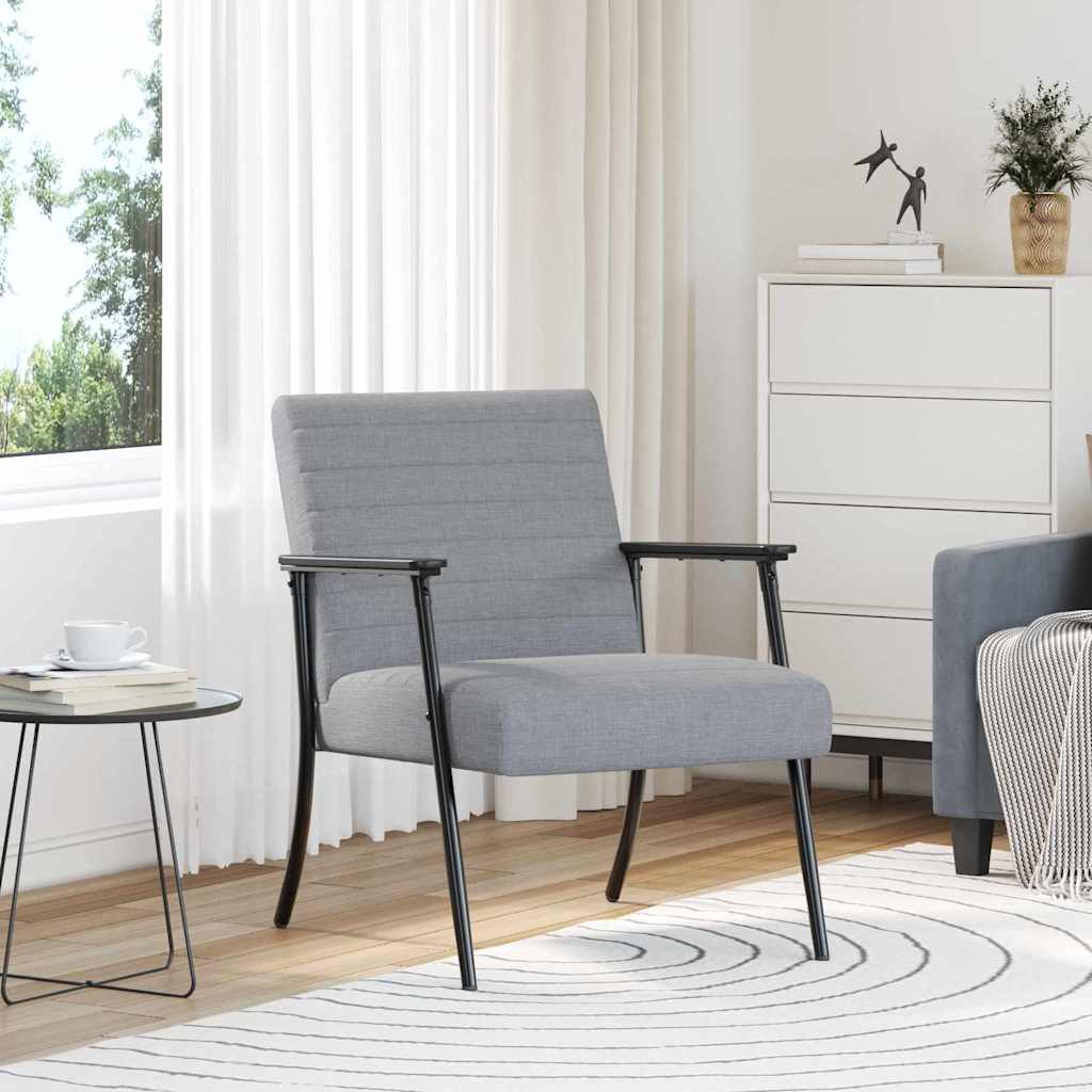 fauteuil Gris clair 59 x 75 x 78 cm tissu - XIOS