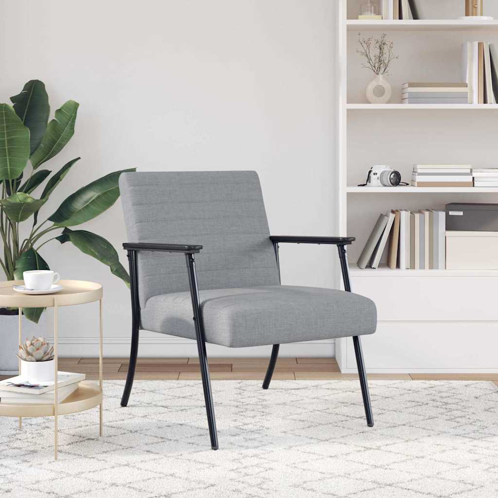 fauteuil Gris clair 59 x 75 x 78 cm tissu - XIOS