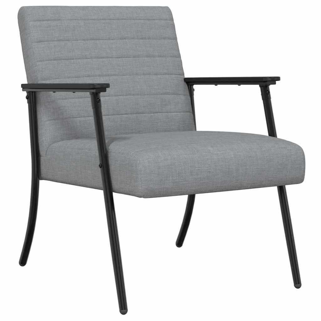 fauteuil Gris clair 59 x 75 x 78 cm tissu - XIOS
