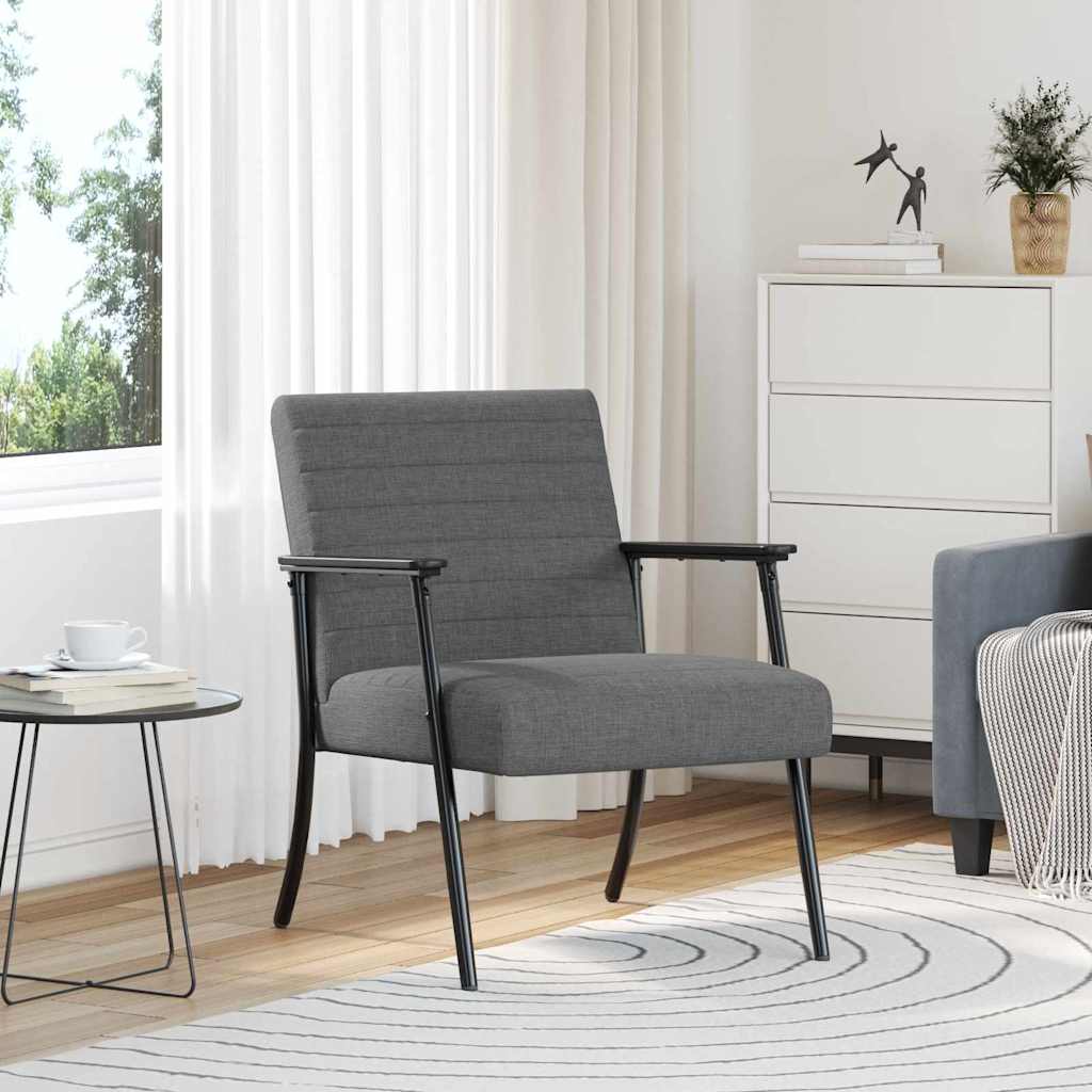 fauteuil Gris foncé 59 x 75 x 78 cm tissu - XIOS
