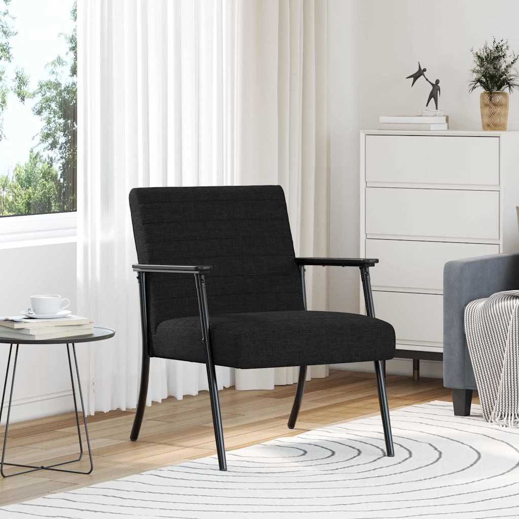 fauteuil Noir 59 x 75 x 78 cm tissu - XIOS
