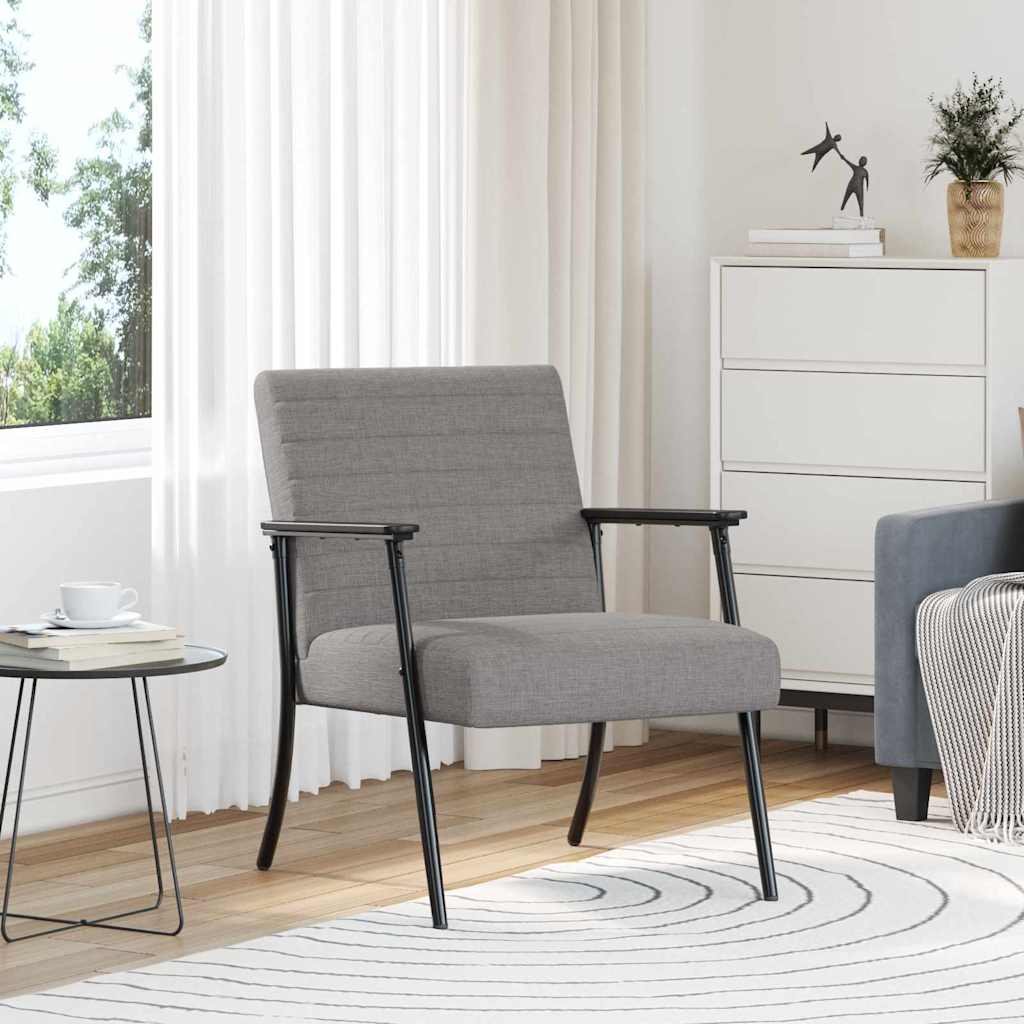 fauteuil Taupe 59 x 75 x 78 cm tissu - XIOS