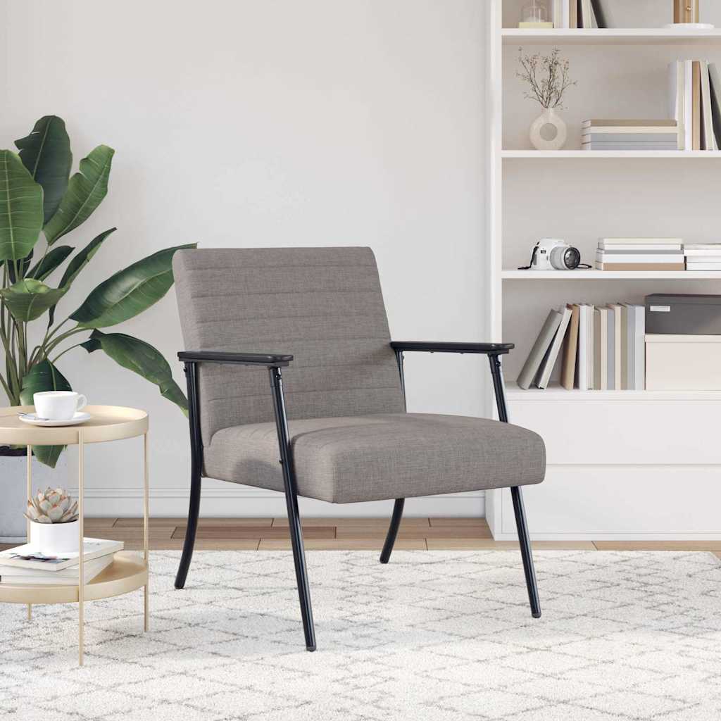 fauteuil Taupe 59 x 75 x 78 cm tissu - XIOS