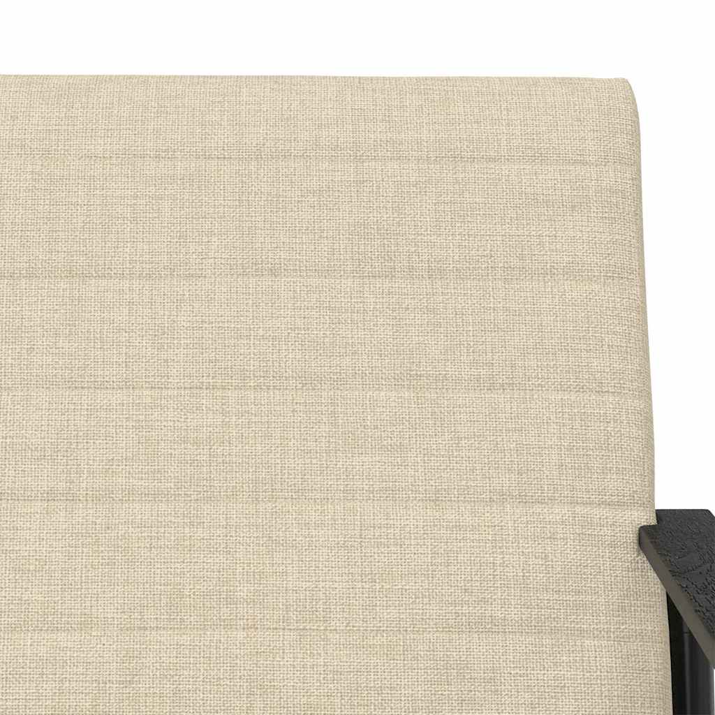 fauteuil Crème 59 x 75 x 78 cm tissu - XIOS