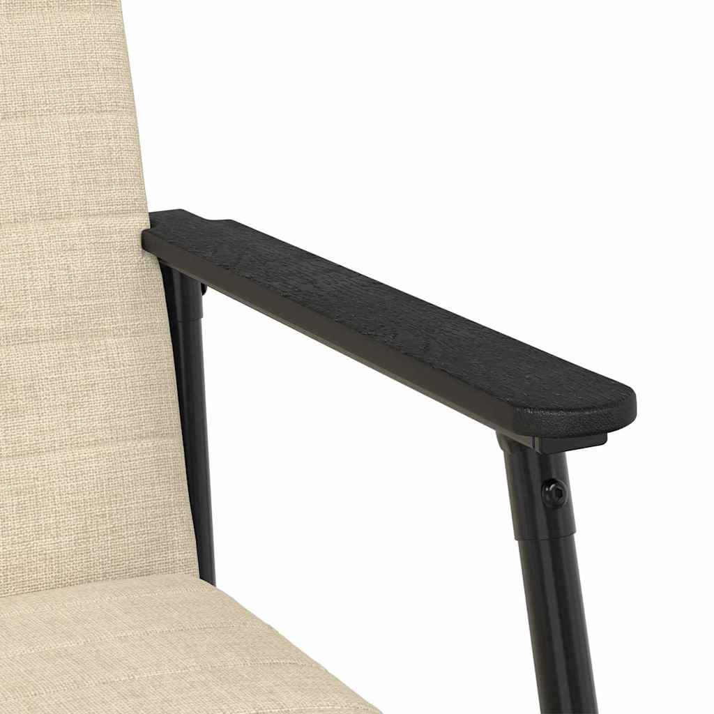 fauteuil Crème 59 x 75 x 78 cm tissu - XIOS