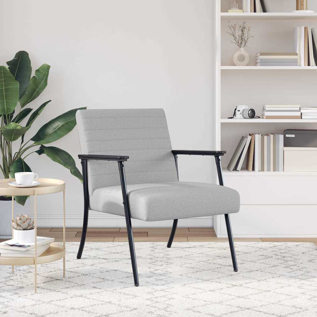 fauteuil Gris nuage 59 x 75 x 78 cm tissu - XIOS