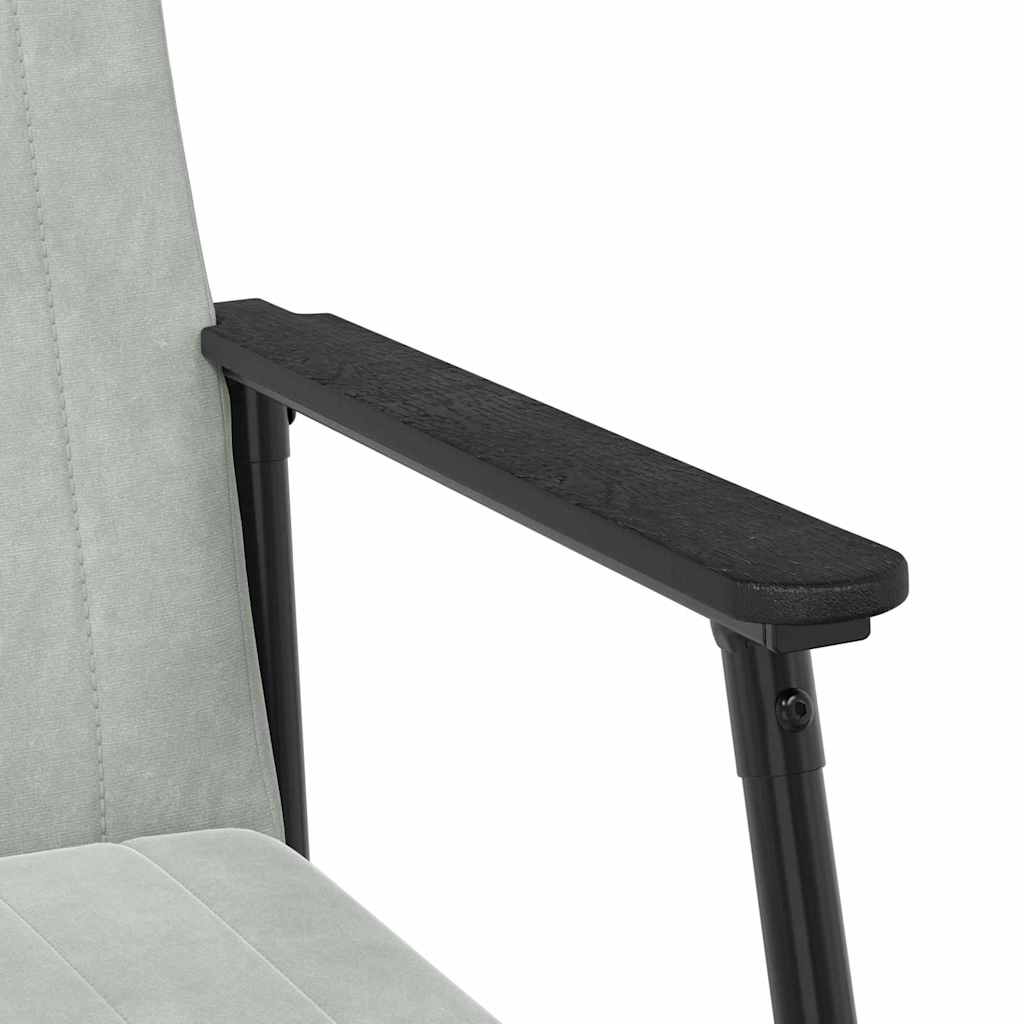 fauteuil Gris clair 59 x 75 x 78 cm Velours - XIOS