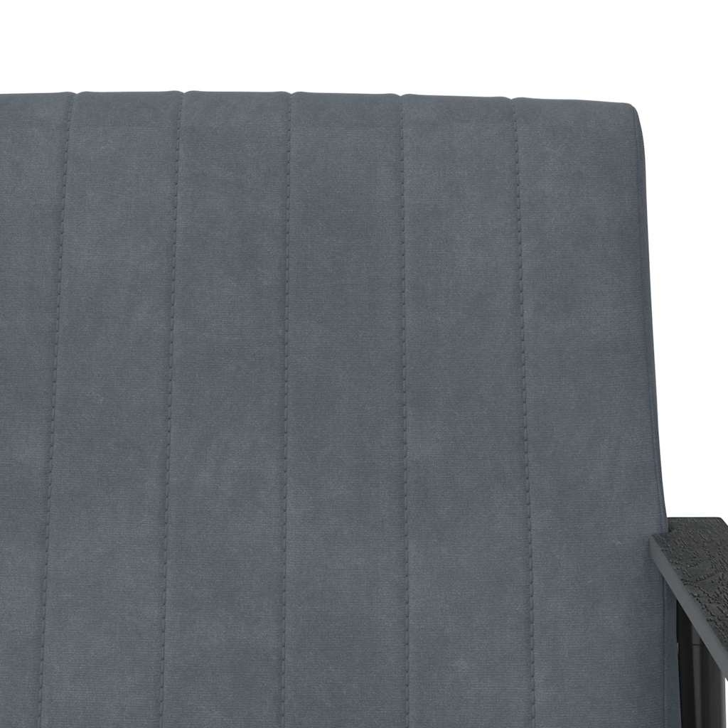 fauteuil Gris foncé 59 x 75 x 78 cm Velours - XIOS