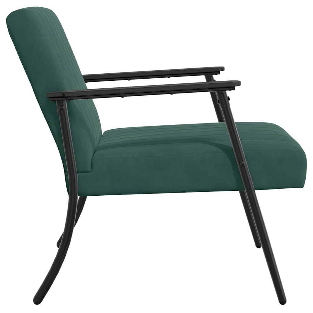 fauteuil Vert foncé 59 x 75 x 78 cm Velours - XIOS