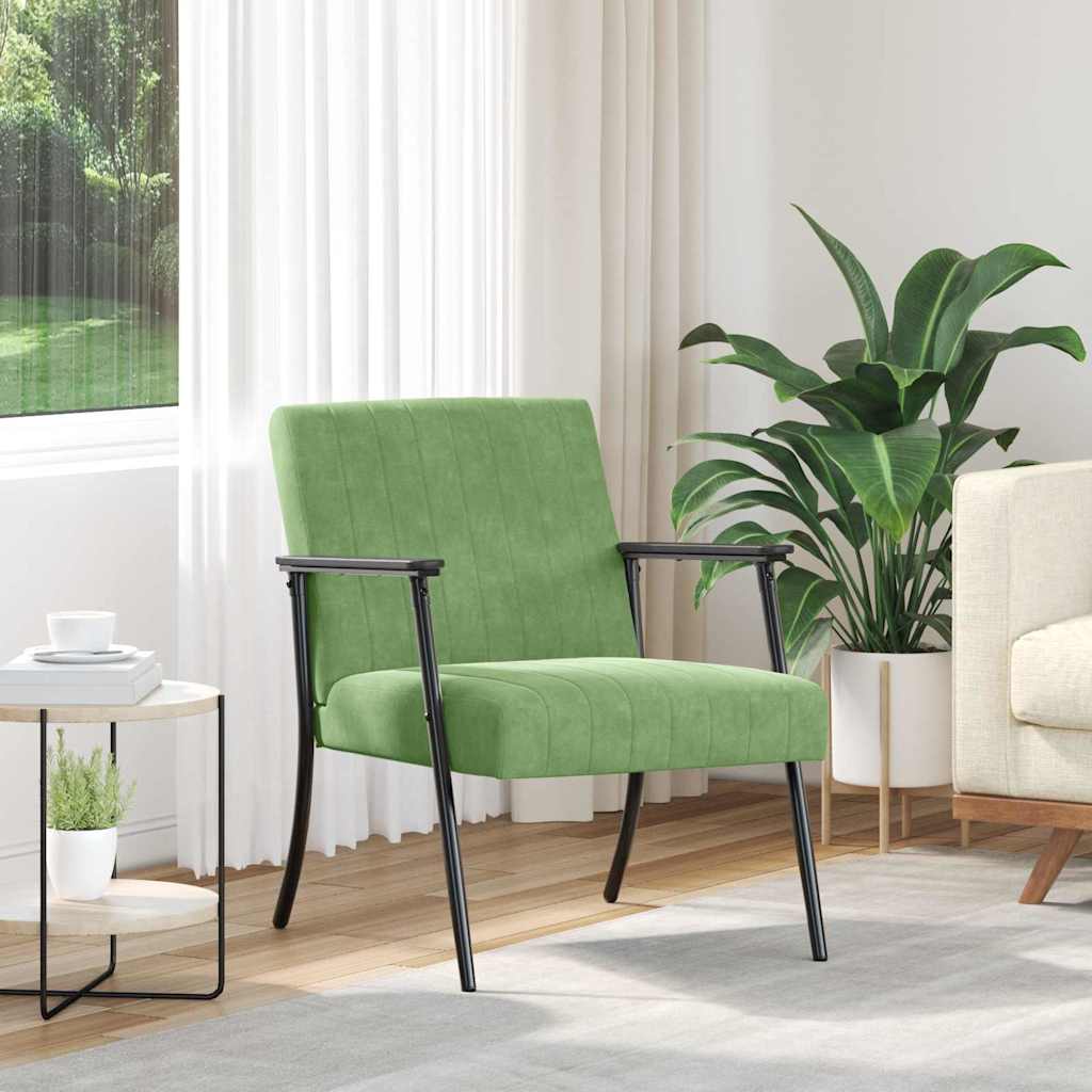 fauteuil Vert clair 59 x 75 x 78 cm Velours - XIOS