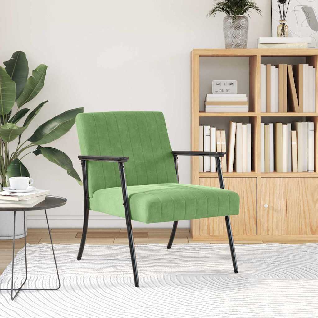 fauteuil Vert clair 59 x 75 x 78 cm Velours - XIOS
