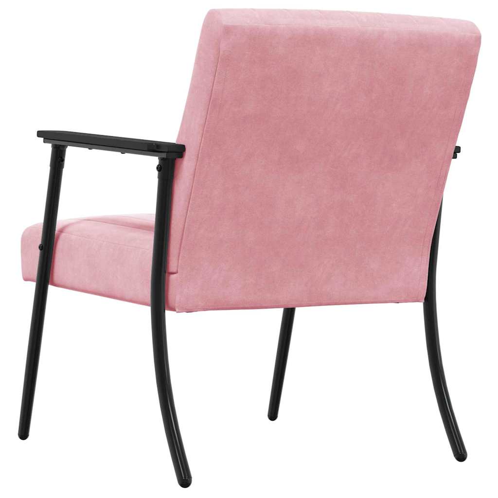 fauteuil Rose 59 x 75 x 78 cm Velours - XIOS
