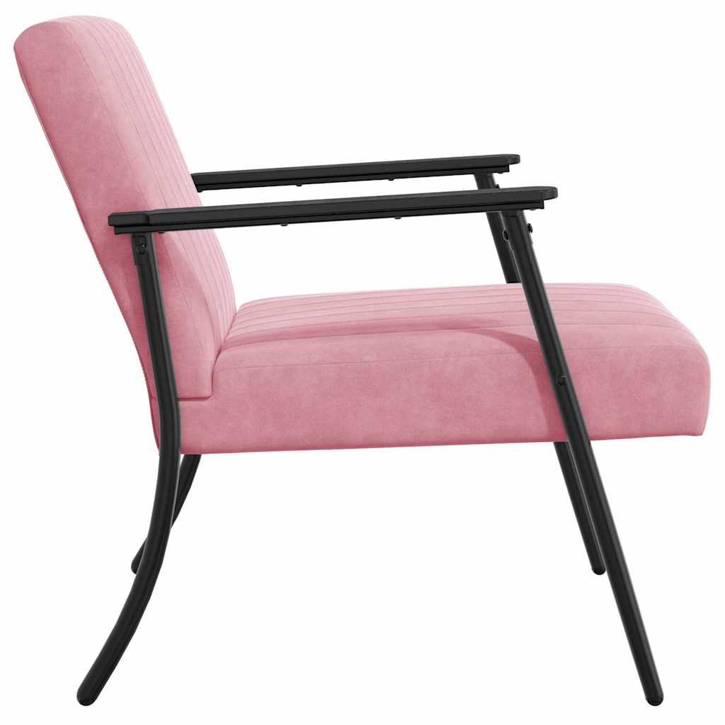 fauteuil Rose 59 x 75 x 78 cm Velours - XIOS