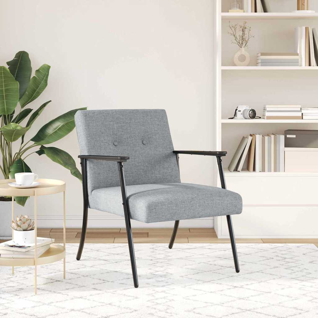 fauteuil Gris clair 59 x 75 x 78 cm tissu - XIOS