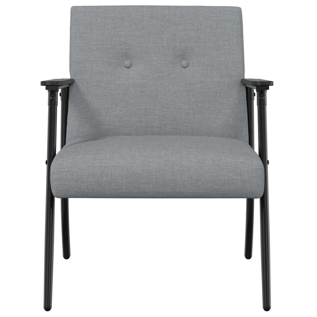fauteuil Gris clair 59 x 75 x 78 cm tissu - XIOS