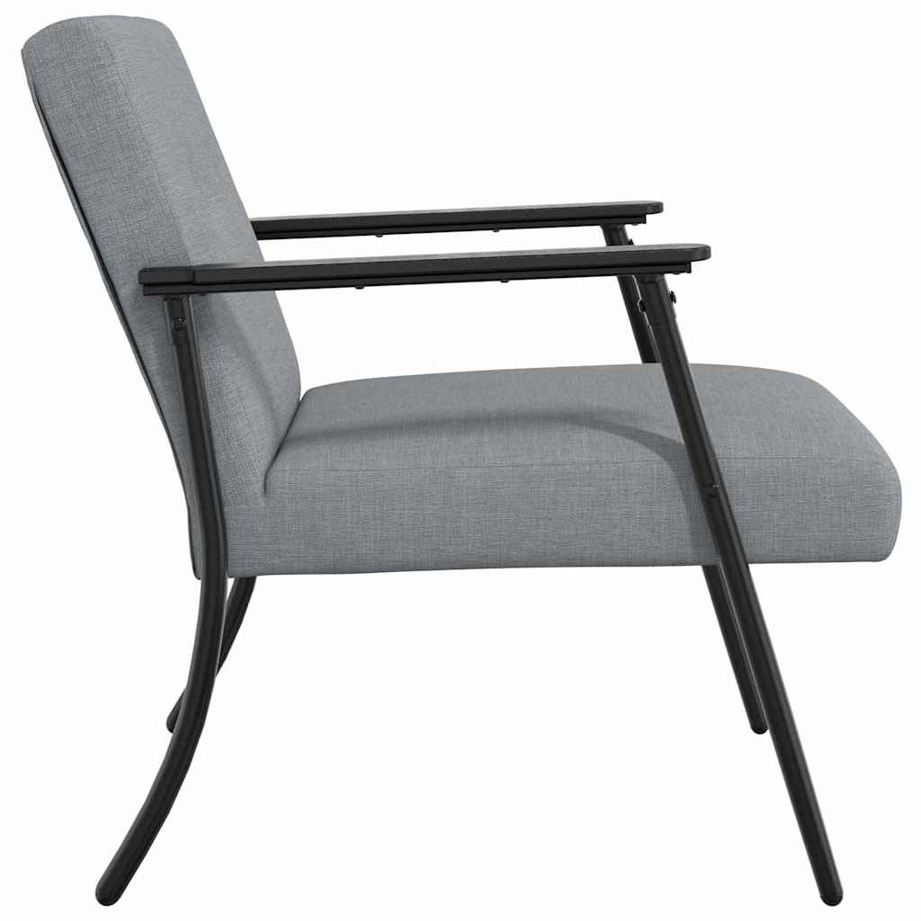 fauteuil Gris clair 59 x 75 x 78 cm tissu - XIOS